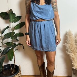 Blue Sleeveless Dress